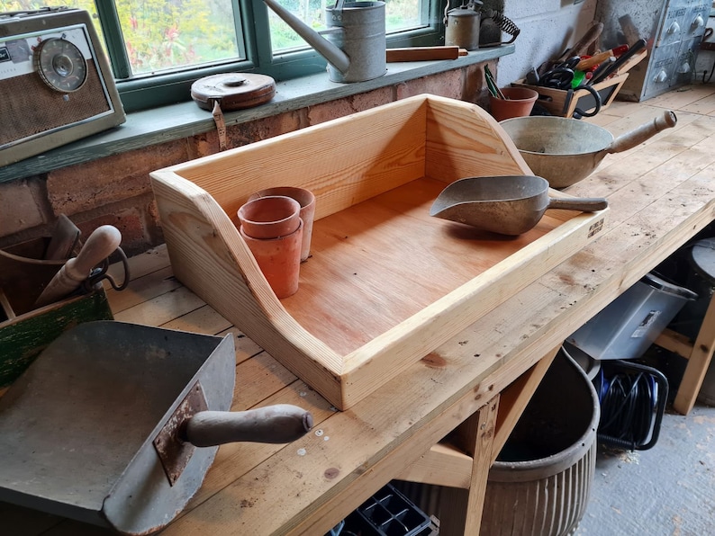 Medium Wooden Potting Tray Etsy UK