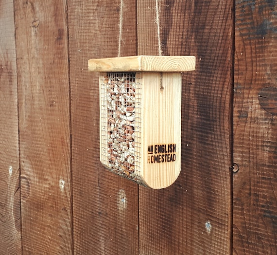 Wooden Bird Feeder Etsy