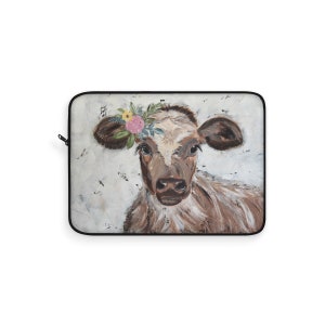 ON SALE Cow Laptop Sleeve image 4