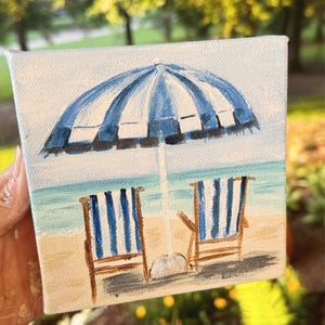 6x6 Beach Umbrella Painting