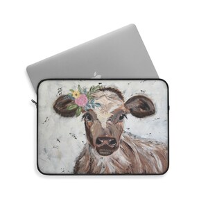 ON SALE Cow Laptop Sleeve image 8