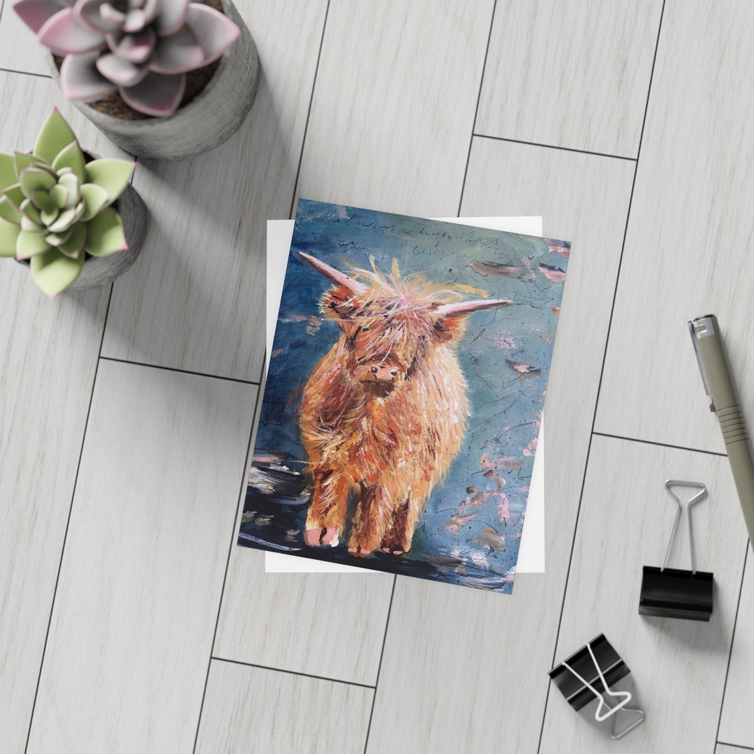 Highland Cow Postcard Bundles (envelopes Included) - Etsy