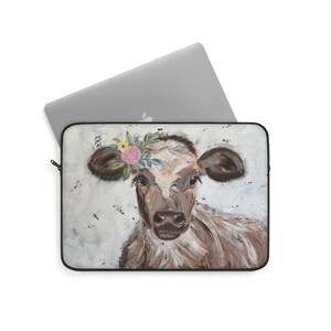ON SALE Cow Laptop Sleeve image 2