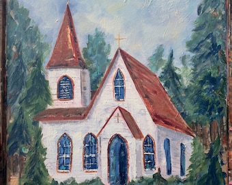 18x24 Chapel Series 2 Original Acrylic Painting