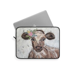 ON SALE Cow Laptop Sleeve image 5