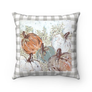 Pumpkin Patch Bright. With or Without Pillow Insert. Beautiful Accent Pillow.