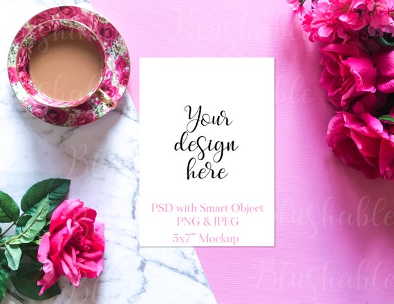 Pink Mockup 5x7 Mockup Pink Backdrop