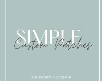 SIMPLE CUSTOM Embroidered Faux Leather Marine Vinyl Wonderfold Wagon Patch Custom W4 W2