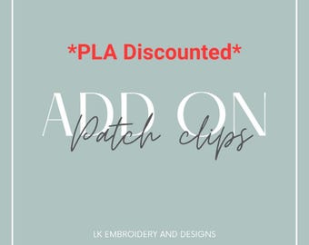 ADD ON Patch Clips - Discounted PLA Patch Clips 3D printed