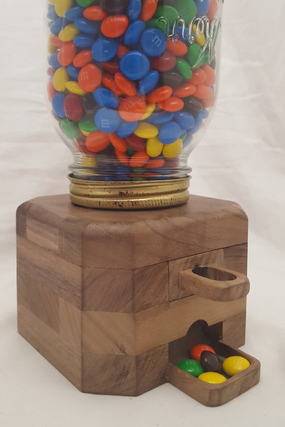 Wooden Candy Dispenser Etsy