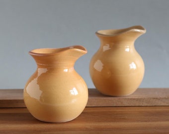Small ochre pitcher or creamer - Ceramic Network