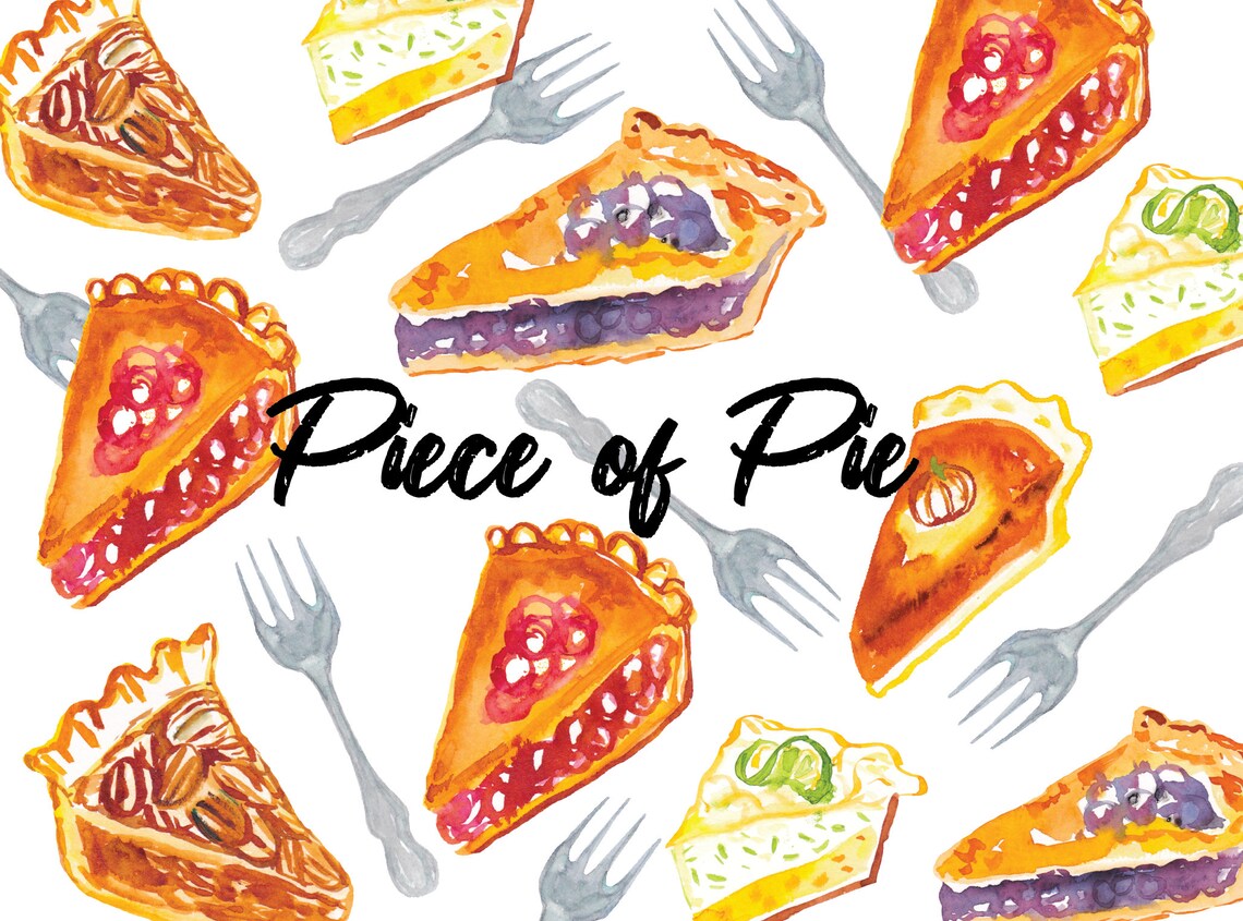 Pieces of Pie Clipart Etsy