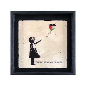 There Is Always Hope Banksy Design Palestine Stone Art SMALL image 4