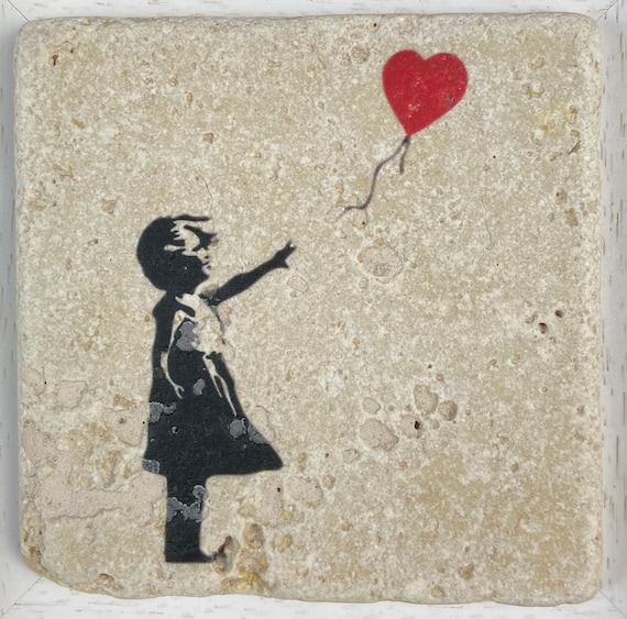 Banksy 'Balloon Girl' Poster Gerahmt - Kunstdruck In 4 Größen (A4, A3, A2, A1)