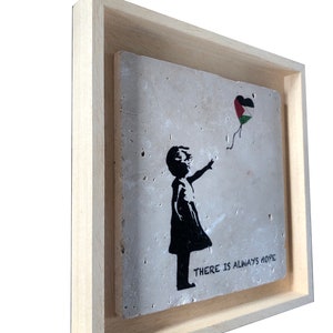 There Is Always Hope Banksy Design Palestine Stone Art SMALL image 7