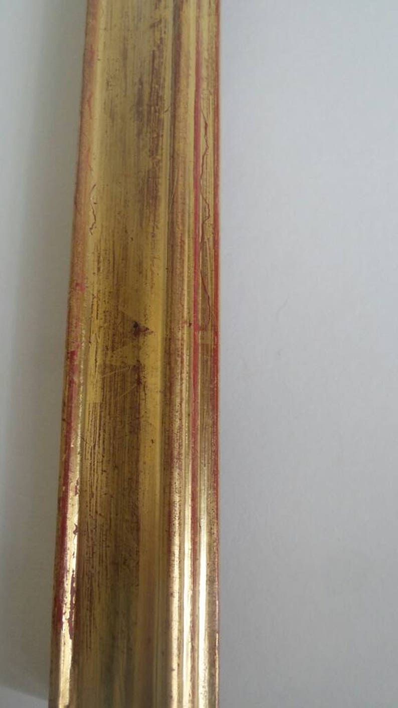 reverse picture frame In 23.5 ct gold leaf . Picture frame Classic water gilded 1 14 inch 35mm