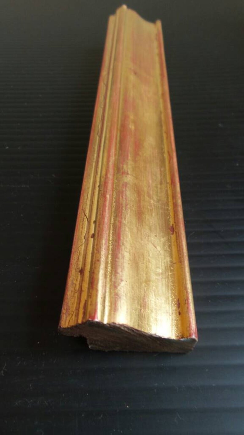 reverse picture frame In 23.5 ct gold leaf . Picture frame Classic water gilded 1 14 inch 35mm