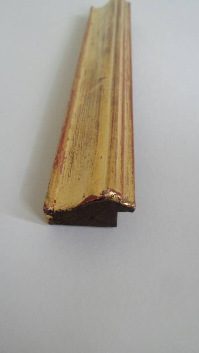reverse picture frame In 23.5 ct gold leaf . Picture frame Classic water gilded 1 14 inch 35mm
