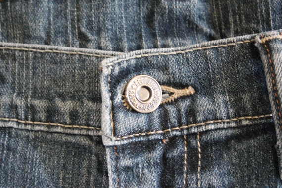 Levis 505 Jeans stonewashed dark blue regular fit… - image 3