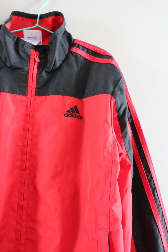 Adidas Windbreaker Black And Red 3 