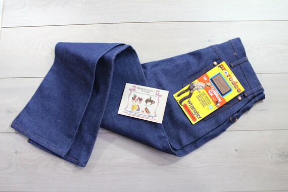 waist 36 Wrangler jeans deadstock unwashed dark bl