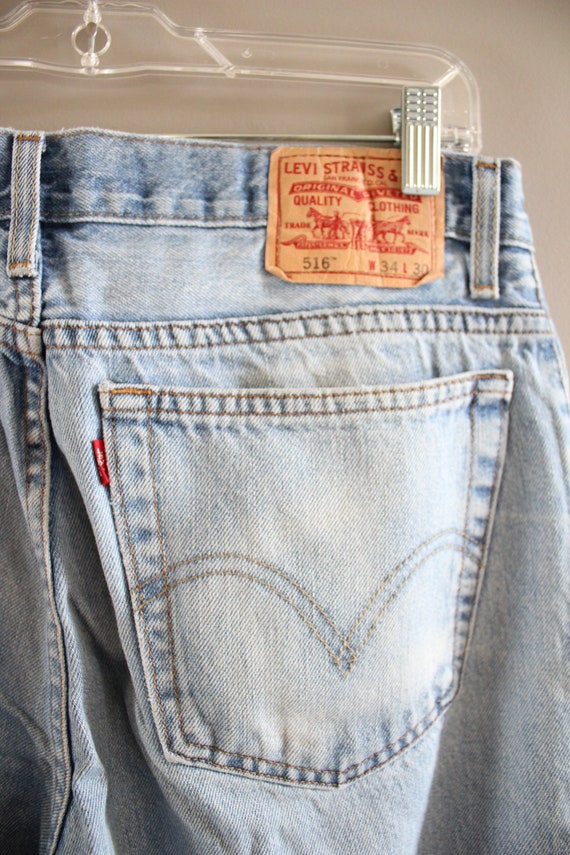 Levis 516 Jeans Straight Leg Stonewashed Regular Fit Light - Etsy