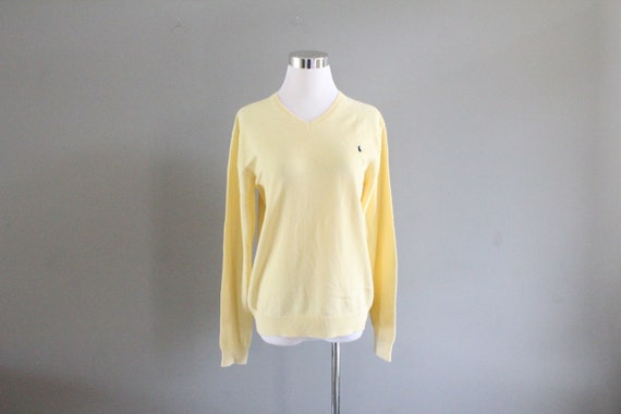 Buy Vintage Ralph Lauren Polo Sweater Light Yellow Super Soft 100