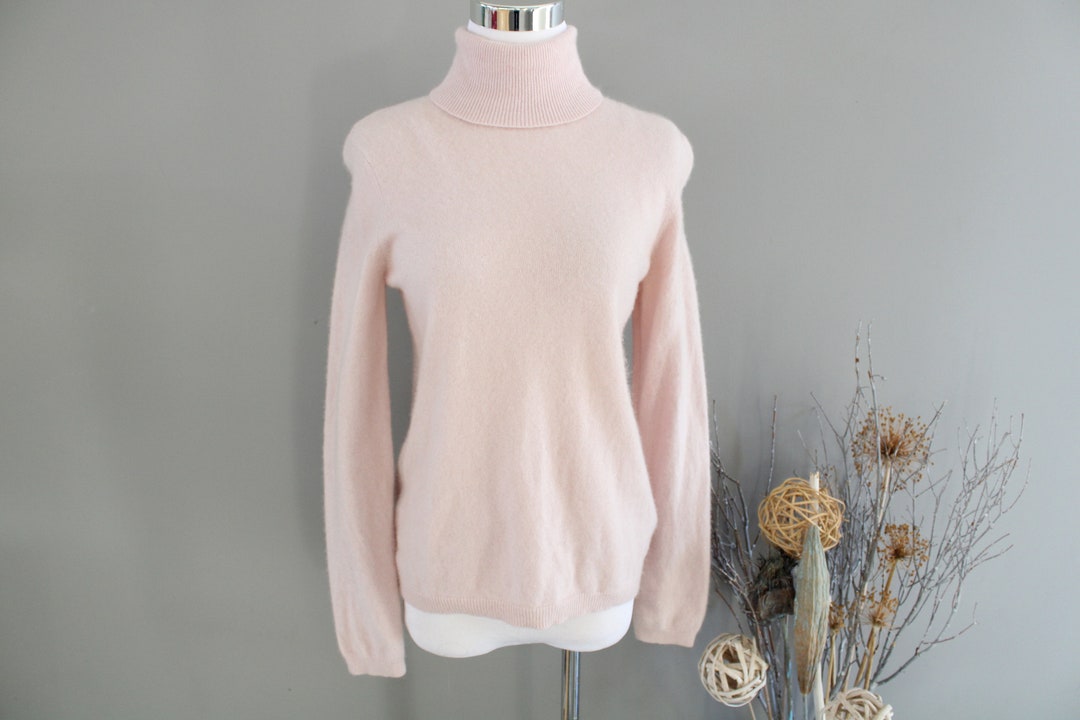 Vintage 100% Cashmere Ralph Lauren Sweater Baby Pink Soft