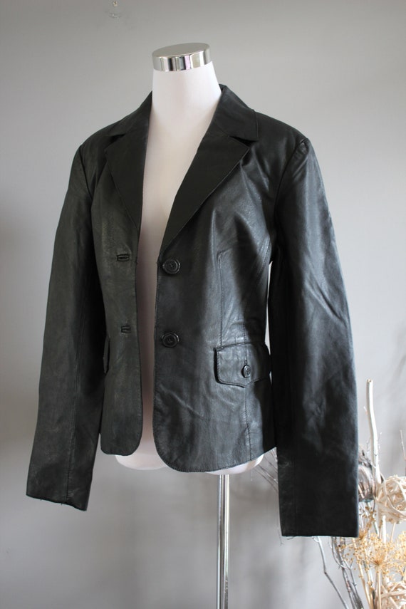 Vintage Genuine Leather Blazer Danier Leather Jac… - image 5