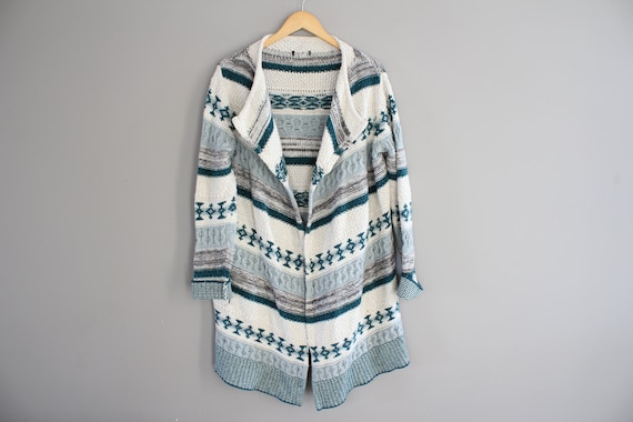 Cotton Knitted Long Cardigan Knitted Coat Nordic S