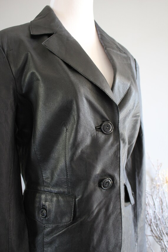 Vintage Genuine Leather Blazer Danier Leather Jac… - image 6