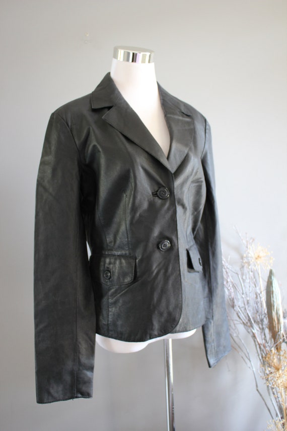 Vintage Genuine Leather Blazer Danier Leather Jac… - image 4