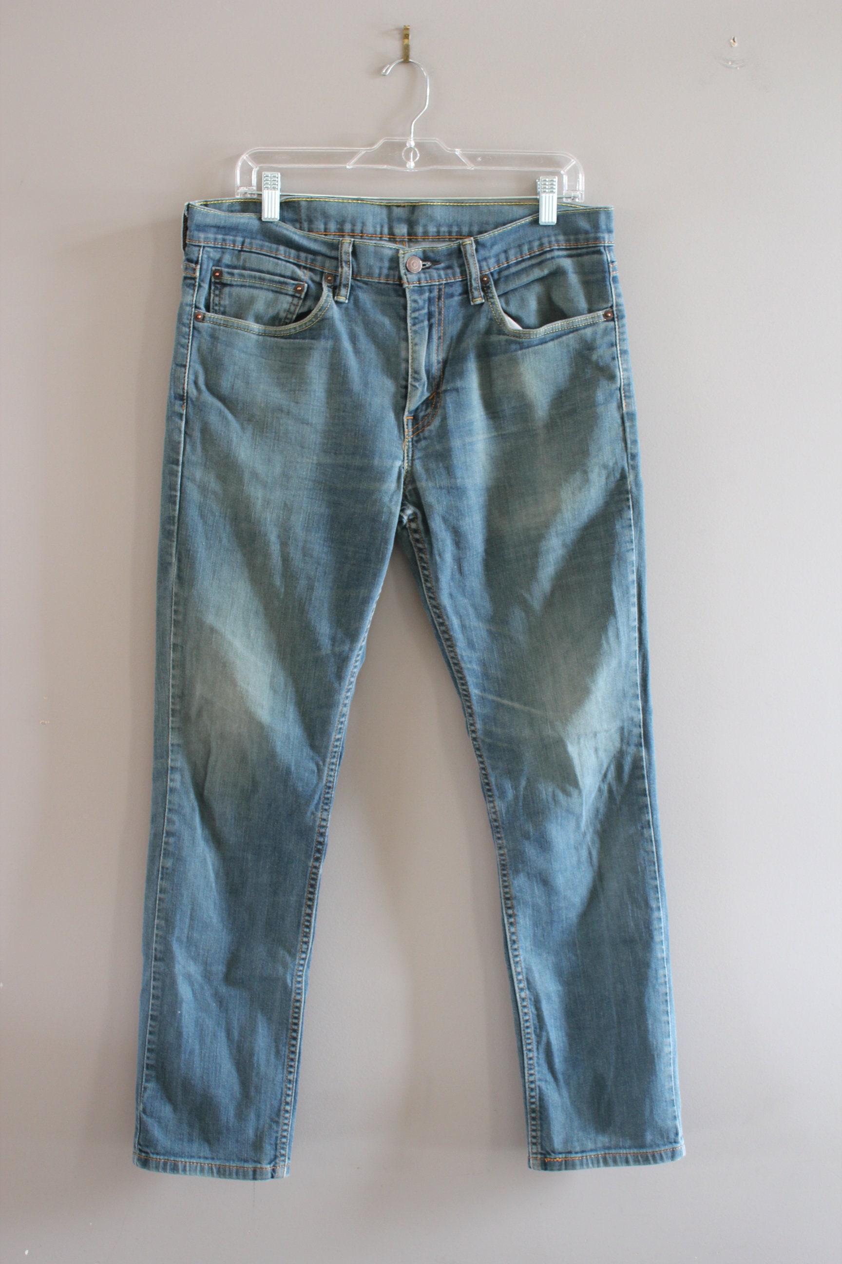 Levis 511 Jeans Slim Fit Tapered Cut Stonewashed Blue Zip Fly - Etsy  Australia