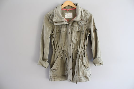 Size XS Utility Parka Light Army Green Parka Milit