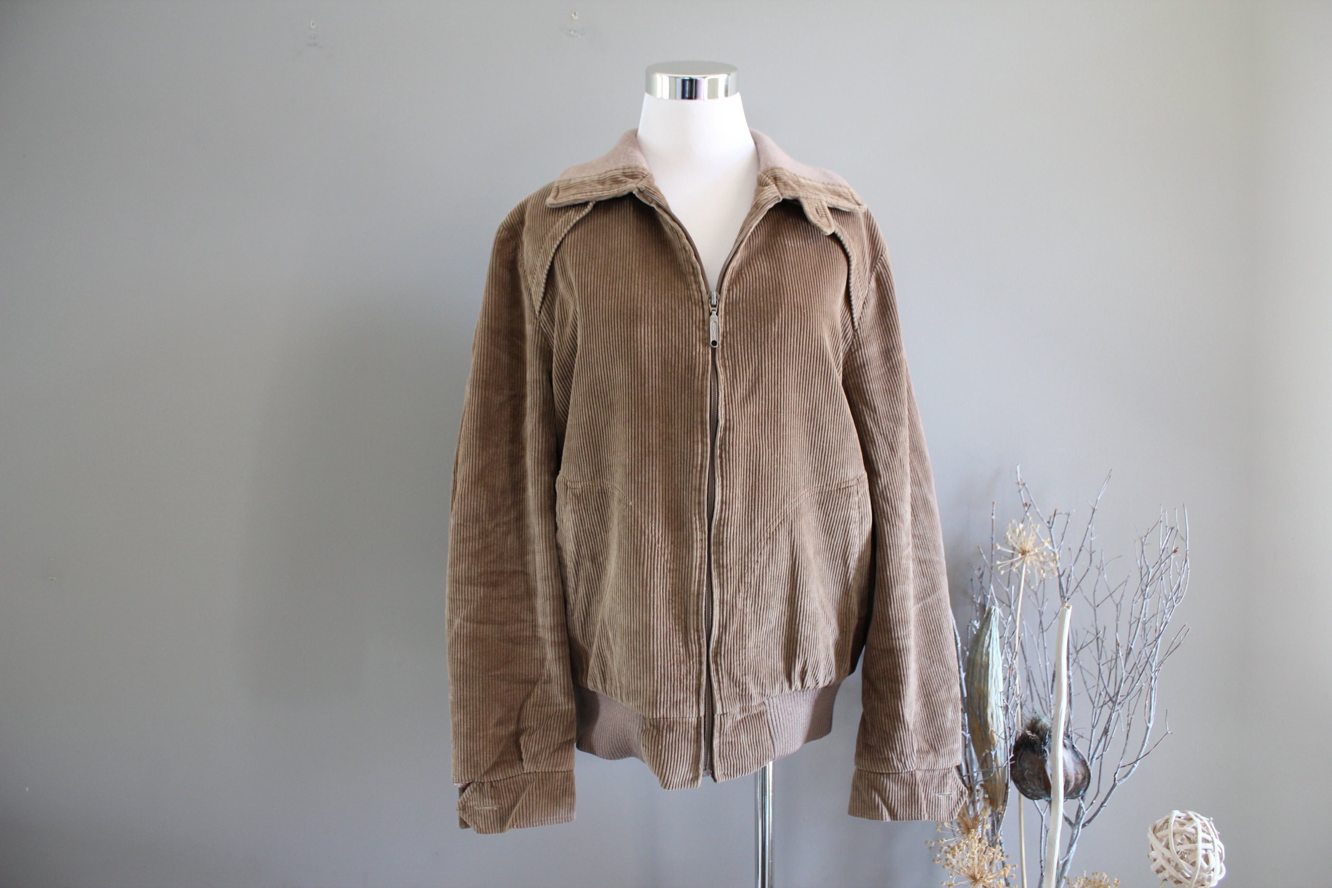 Vintage Corduroy Sherpa Lined Trucker 