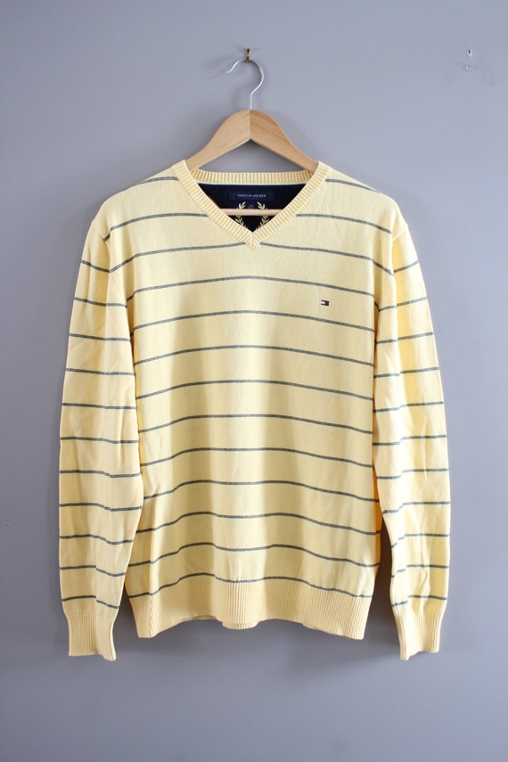 yellow tommy hilfiger jumper
