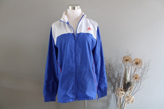 Adidas Cortavientos Adidas Blue Color bloque cortavientos | Etsy México