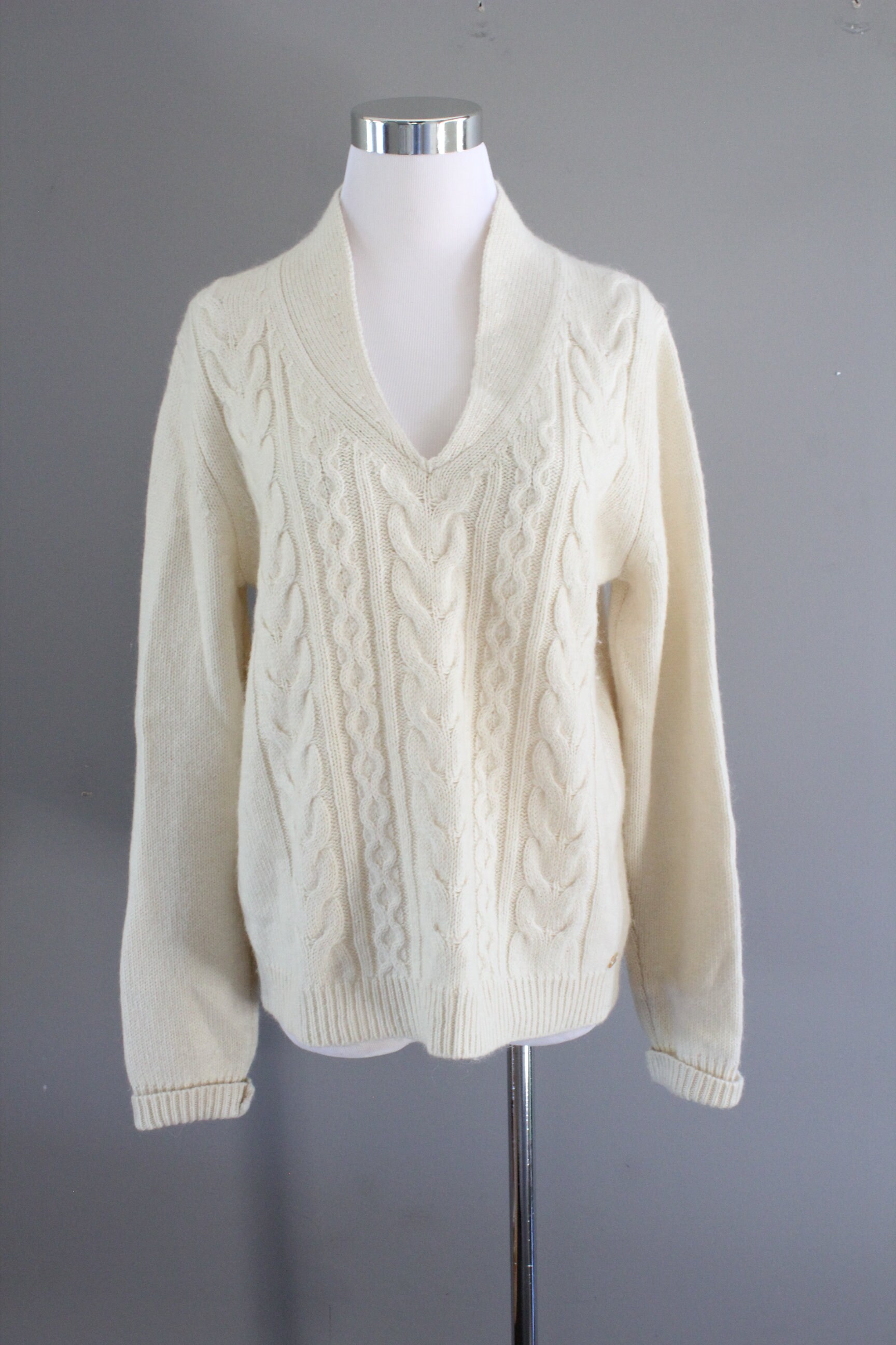 Vintage Alpaca Wool Blended Ivory White Sweater Tommy Hilfiger - Etsy