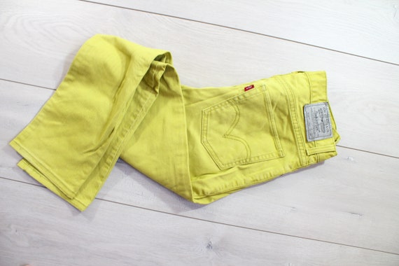 waist 30 Levis 510 mustard yellow skinny fit low w