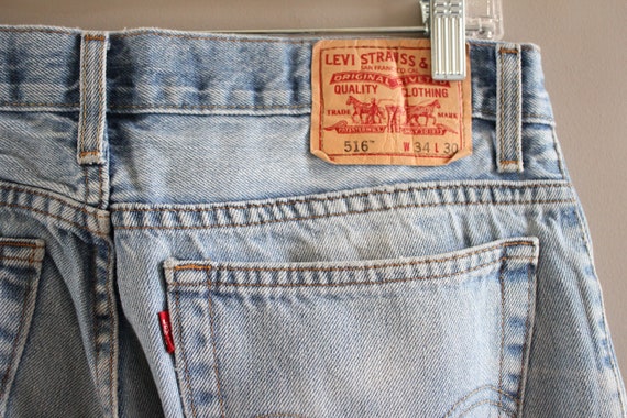 Levis 516 Jeans Straight Leg Stonewashed Regular … - image 7