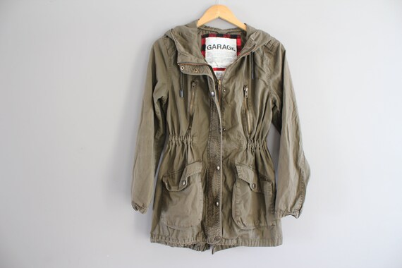Size S Utility Parka Light Army Green Parka Milita