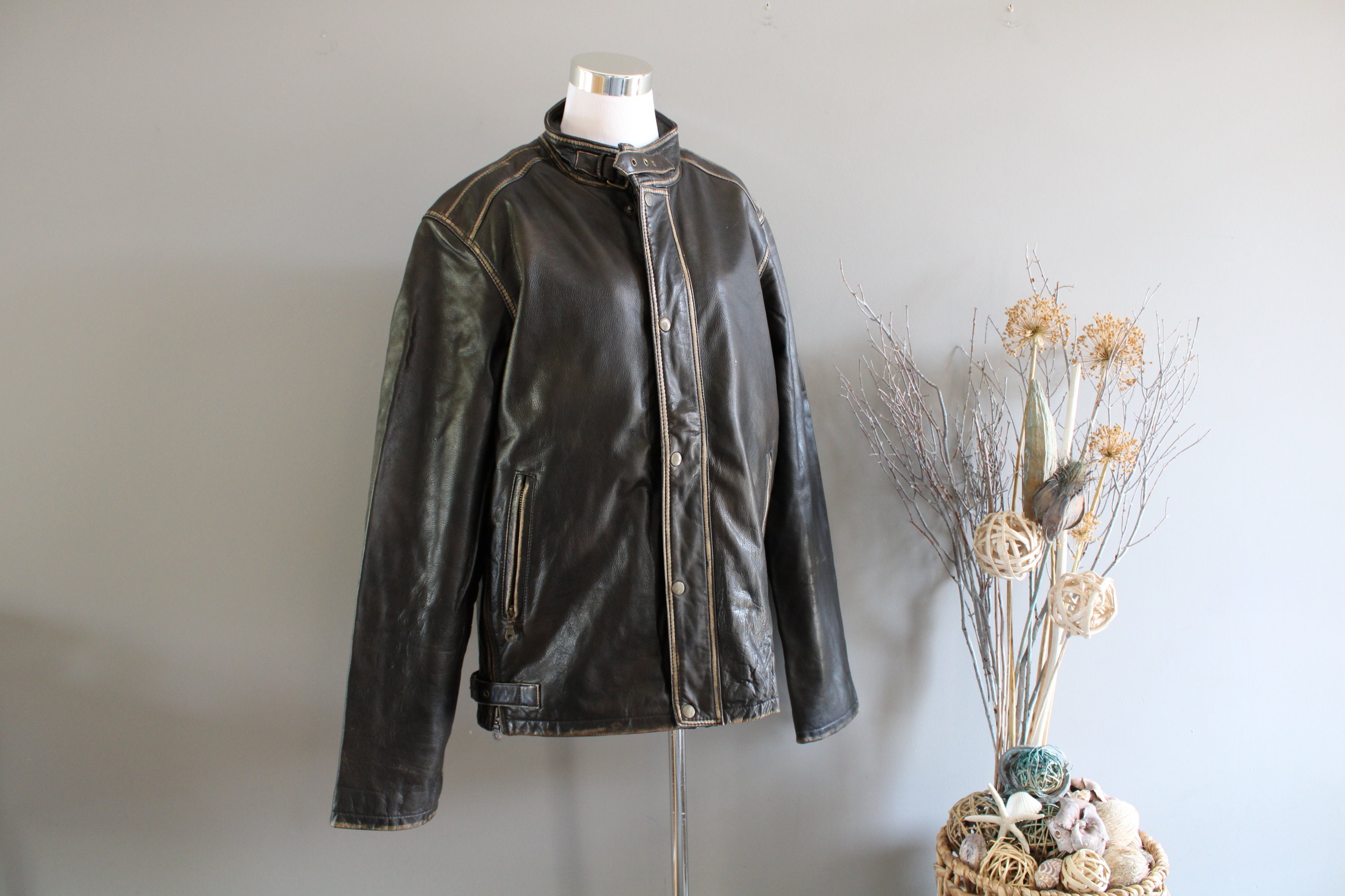 david bitton buffalo leather jacket