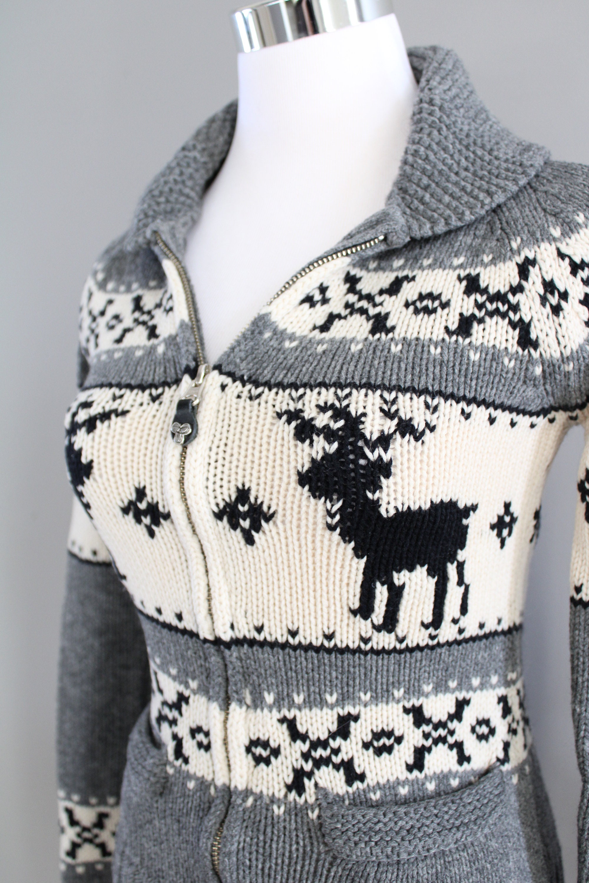 ‼️‼️超希少‼️‼️ 60sの厚手カウチンニット タロンジップカーディガン 超希少‼️‼️ 60sの厚手カウチンニット タロンジップ