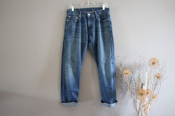 Levis 514 Jeans Stonewashed Medium Blue Zip Fly S… - image 2