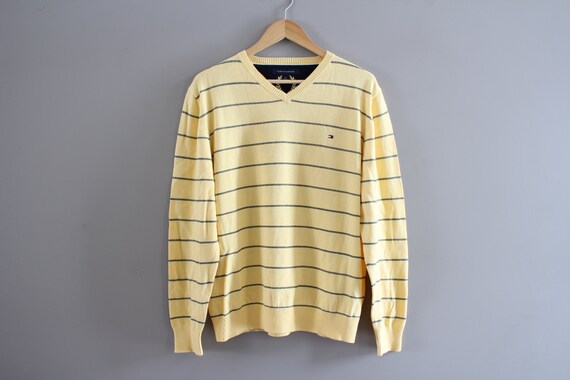 yellow tommy sweater