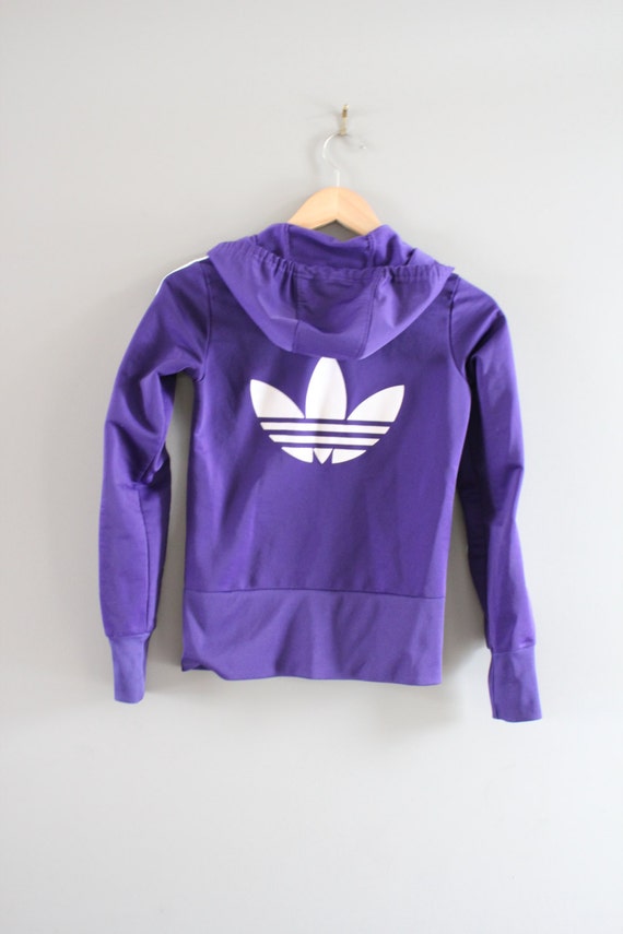 purple hoodie adidas