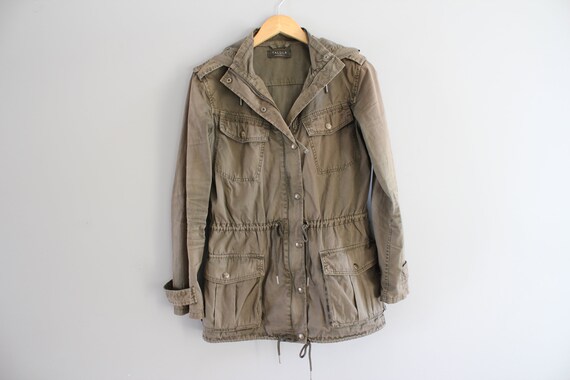 Size S Utility Parka Light Army Green Parka Milita