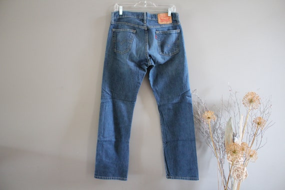 Levis 514 Jeans Stonewashed Medium Blue Zip Fly S… - image 9