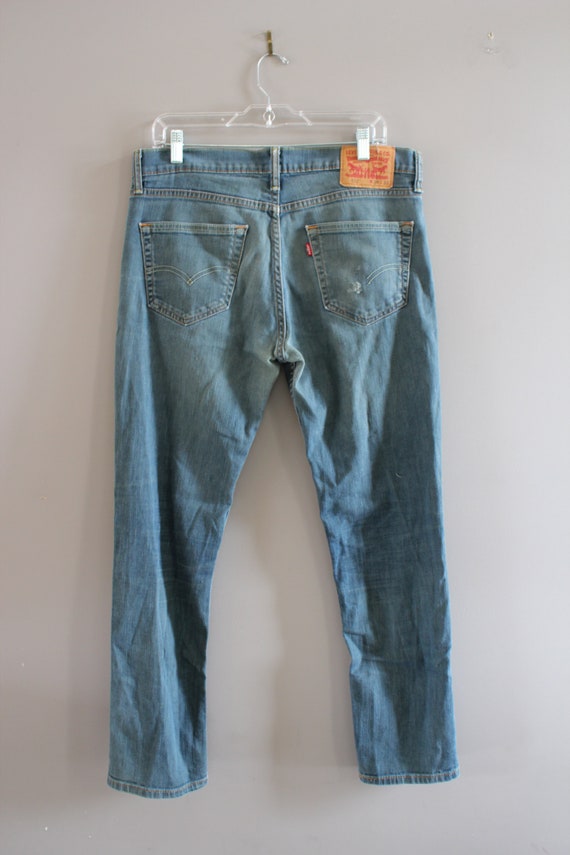 Levis 511 Jeans Slim Fit Tapered Cut Stonewashed … - image 8