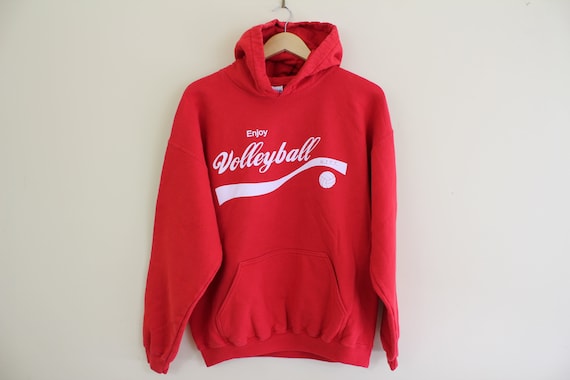 Volleyball Red Hoodie Coka Cola Red Large Hoodie V